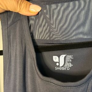 She bird trapeze dress with built-in bra